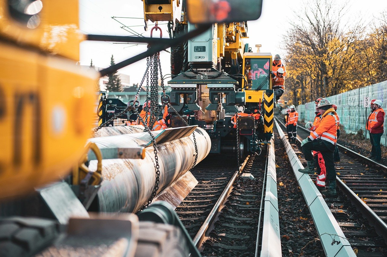 crane, construction site, construction worker, track, rails, work, track construction, construction company, construction site, construction site, construction site, construction site, construction site, construction worker, construction worker, work, work, work, work, work